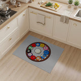 Smiley Pool Balls Cartoon Area Rug