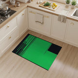 Geometric Modern Vibrant Green Geometric Modern Area Rug