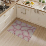 Ethereal Pink Cloud Abstract Area Rug