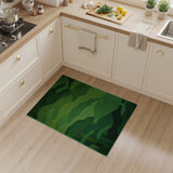 Lush Green Hills and Forest Area Rug
