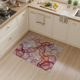 Fluid Pink Coral Abstract Area Rug