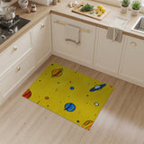 Cartoon Solar System Planets Area Rug
