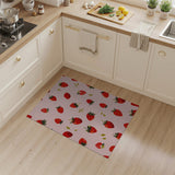 Strawberry Scatter Pink Area Rug