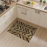 Brown Tan Southwestern Zigzag Area Rug