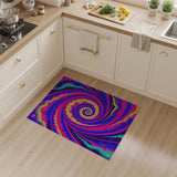 Hypnotic Cosmic Spiral Area Rug