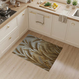 Yellow Golden Wheat Stalks Area Rug