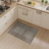 Beige and Neutral Beige Geometric Grid Area Rug