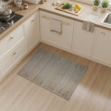 Beige and Neutral Beige Tribal Geometric Area Rug