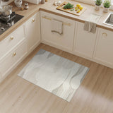Beige Abstract Wave Neutral Area Rug