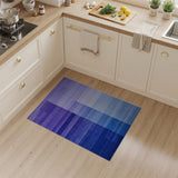 Purple to Blue Gradient Geometric Area Rug