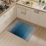 Blue Teal Ombre Dot Gradient Area Rug