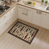 Red Salmon Fish Heritage Tribal Rug