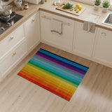 Geometric Modern Vibrant Rainbow Vertical Stripe Area Rug