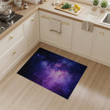 Abstract Area Purple Cosmic Nebula Area Rug