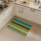 Vibrant Multi-Color Vertical Stripe Geometric Modern Area Rug