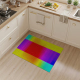 Vibrant Multi-Color Gradient Geometric Area Rug