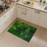 Green Lush Green Grass Shag Area Rug