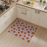 Cute Pink Cartoon Pumpkin Halloween Rug