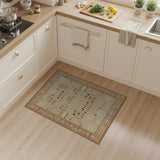 Heritage Tribal Beige Area Rug with Geometric Motifs