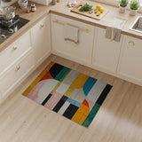 Multi-color and Patterns Vibrant Geometric Abstract Multi-Color Area Rug