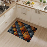 Stacked Basketball Geometric Area Rug