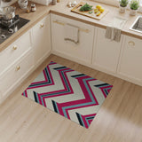 Vibrant Multi-Color Chevron Geometric Area Rug