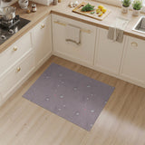 Lavender Floral Line Art Area Rug