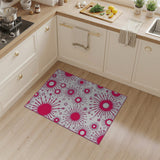 Vibrant Pink Starburst Area Rug