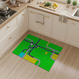 Geometric Highway Interchange Area Rug