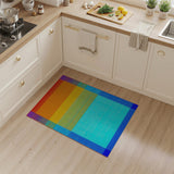 Multi-color and Patterns Vibrant Rainbow Geometric Area Rug