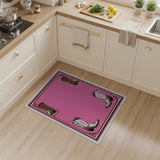 Pink Cowboy Boots Southwestern Area Rug