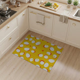 Sunny Side Up Egg Yellow Area Rug
