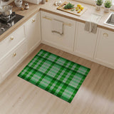 Vibrant Green Plaid Area Rug