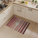 Orange Sunset Horizon Stripe Area Rug