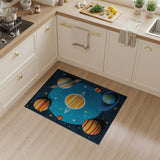 Whimsical Solar System Kids Area Rug