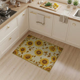 Vintage Sunflower Garden Area Rug
