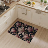Vintage Pink Magnolia Blossom Area Rug