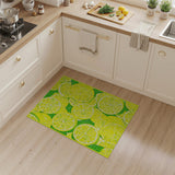 Fruit Pattern Zesty Lemon Fruit Pattern Area Rug