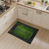 Athletic Track Soccer Field Area Rug