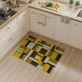 Geometric Modern Yellow Bold Yellow Geometric Abstract Area Rug