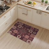 Pink Mandala Paisley Tile Area Rug