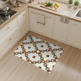 Multi-color and Patterns Rainbow Chain Link Area Rug