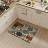 Abstract Geometric Circles Area Rug