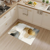 Abstract Gold Beige Neutral Area Rug