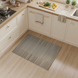 Beige Woven Stripe Geometric Area Rug