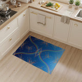 Rainbow Airplane Trails Abstract Area Rug