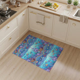 Rainbow Ocean Castle Kids Cartoon Area Rug