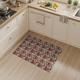 Red Stylized Bird Heritage Area Rug
