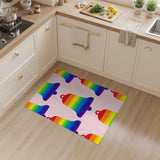 Rainbow Bells Kids Area Rug