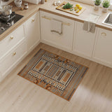Orange Southwestern Geometric Orange Area Rug